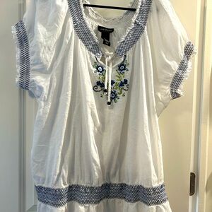 Lane Bryant white blouse 26/28